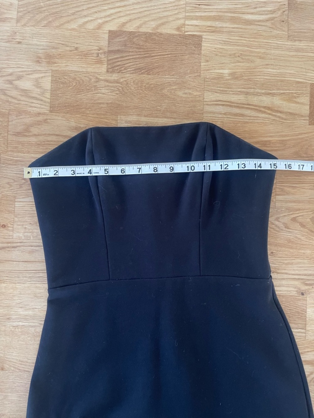 Amanda Uprichard Strapless LBD Mini Dress, Black, Size Medium (4-6), Like New - Picture 7 of 14